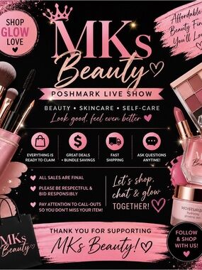 RMS Beauty Pink and Black Live Show Promotional Graphic